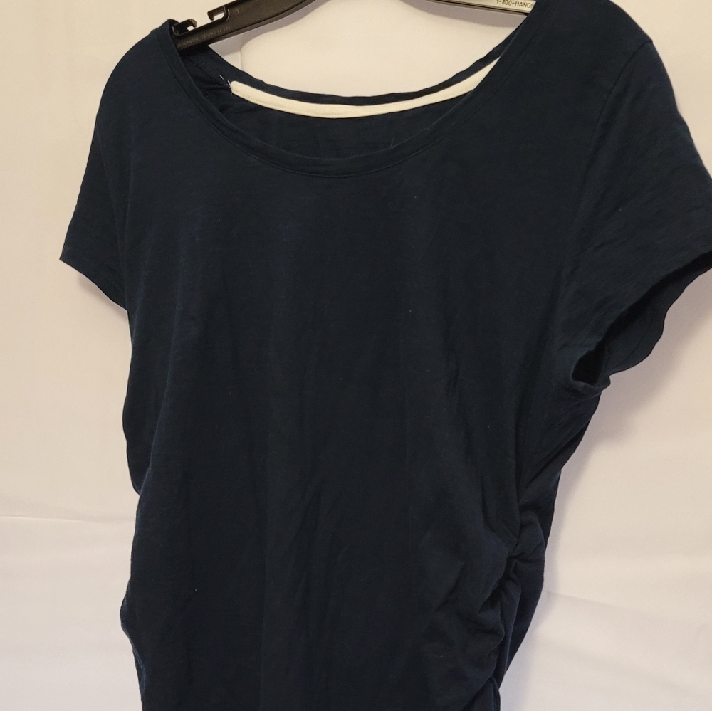 Navy Liz Lange maternity shirt